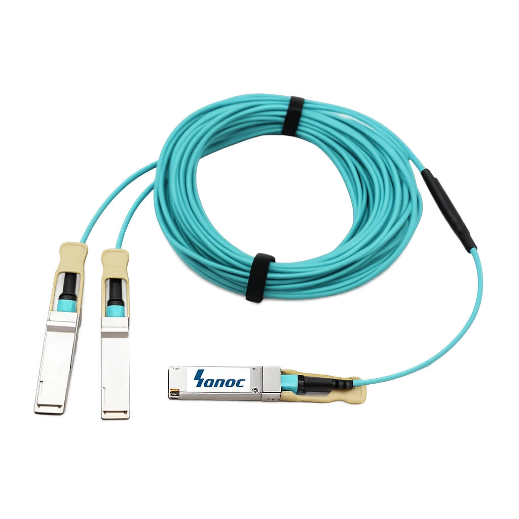 Sanoc 聖威光電｜200G QSFP56 AOC 分接線｜DAC/AOC/AEC 纜線